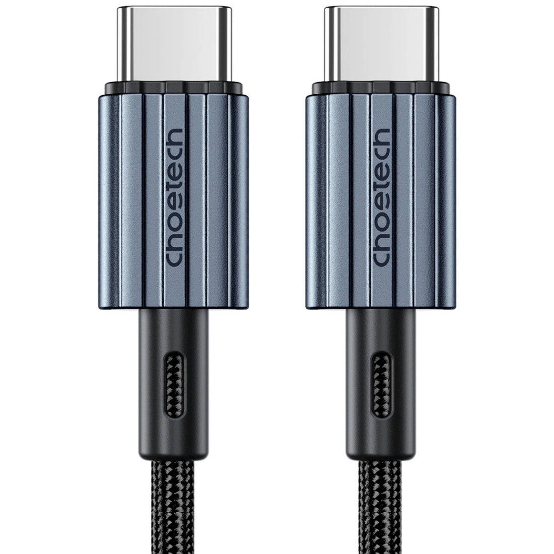 Кабель USB 2.0 Type-C M-M, 1,2 м, 60W обплетення, чорний Choetech