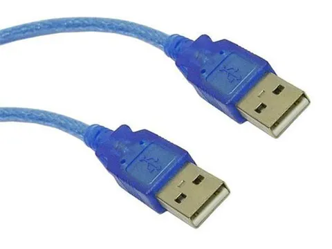 Кабель USB 2.0 AM-AM, 1.5 м, синій