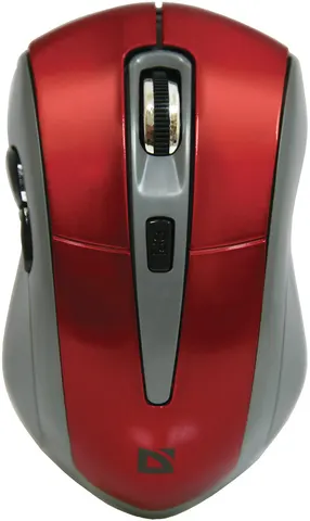 Мишка Defender Accura MM-965, бездротова, 6 кн. до 1600 dpi, червона