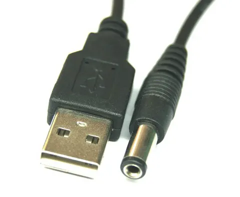 Кабель живлення USB AM - DC 5,мм, 0.8м