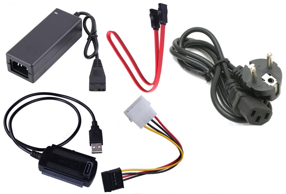 Перехідник USB 2.0 Type-A --> COMBO IDE-SATA з БЖ, RTL
