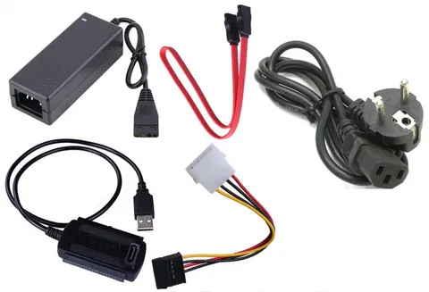 Перехідник USB 2.0 Type-A --> COMBO IDE-SATA з БЖ, RTL