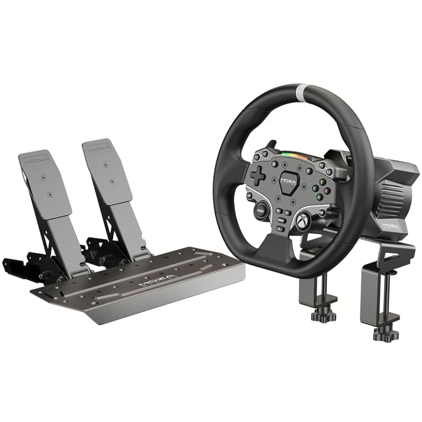 Кермо і педалі MOZA R3 Racing Bundle for XBOX/PC, 22кн., подв. педалі SR-P Lite, кермо ESX
