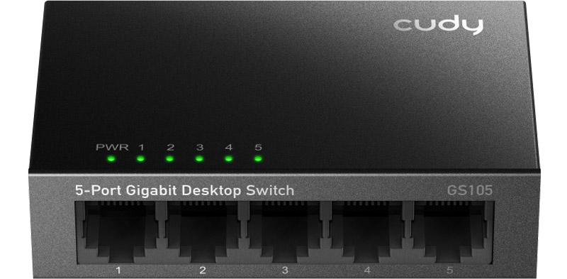 Комутатор Cudy GS105, 5 портовий Gigabit Metal Desktop Switch