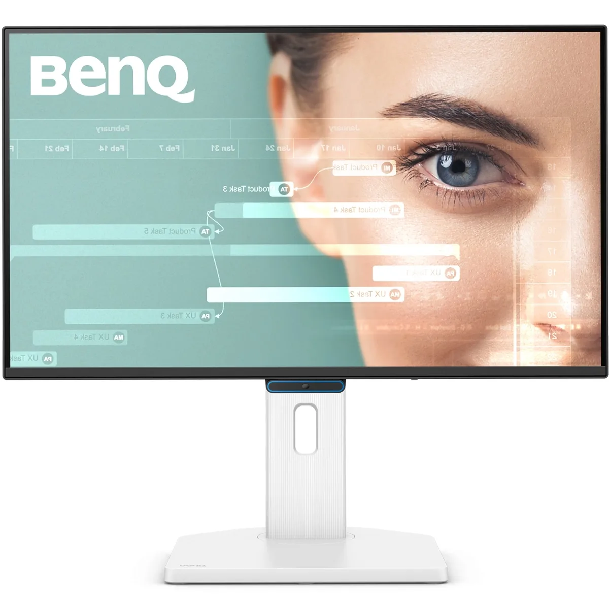 TFT 23.8" BenQ GW2490TC, IPS, 144hz, HDMI, DP, USB-C, HAS, колонки, білий