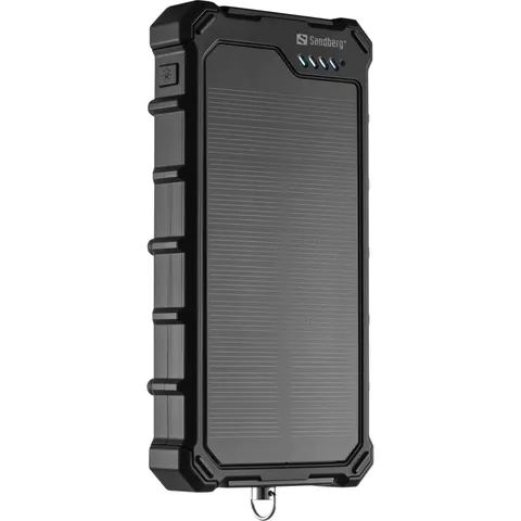 УМБ сонячна Sandberg 10000mAh 22,5W PD Solar Powerbank CampLED, USB-A,USB-C In/Out, PowerThru