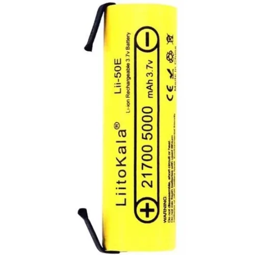 Акумулятор 21700 LiitoKala, 50E-N, 5000mAh, 3.7V li-ion battery, 1 pcs
