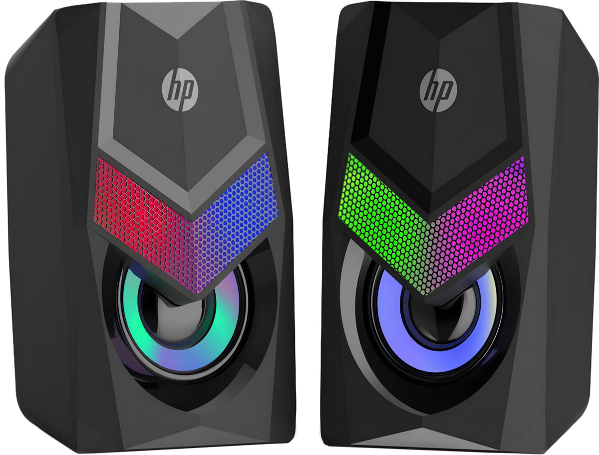 Акустична система 2.0 HP DHE-6000, 3,5мм + USB, 6Вт, LED RGB