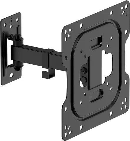 Кронштейн для ТВ AGN AGN43-221P з поворотом/одне коліно/23"-43"/30 кг/max.VESA 200x200/Black