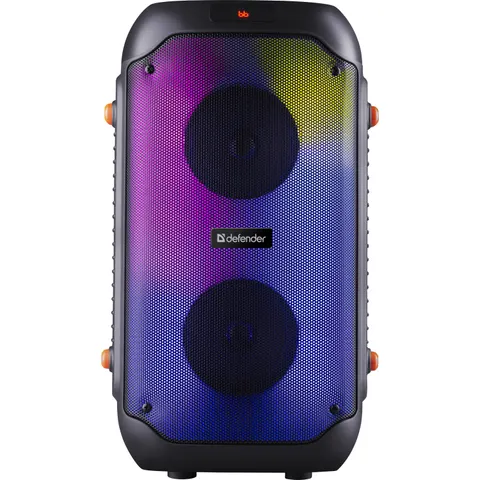 Акустична система 2.0 Defender Boomer 25, 25Вт RGB/BT/FM/USB/TF/AUX/MIC, чорна