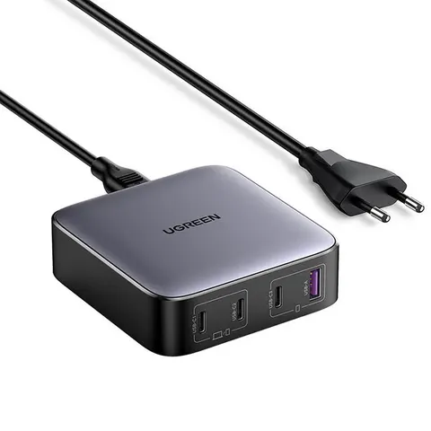 Зарядний пристрій 4xUSB 100W (3хUSB-C+USB-A) Gan Nexode чорний CD328 Ugreen Desktop Fast Charger