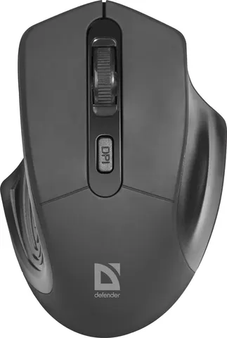 Мишка Defender Datum MB-345, бездротова, 4 кн. до 1600 dpi, чорна