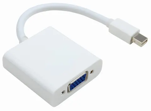 Перехідник mini DisplayPort M --> VGA F білий
