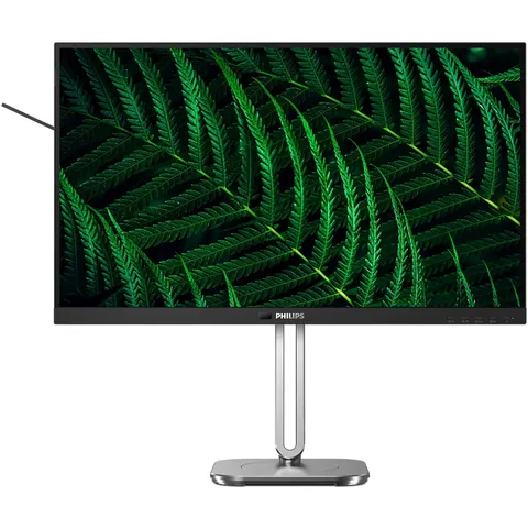 TFT 27" Philips 27B2G5601, QHD IPS,100Hz, HDMI, DP, USB-C, USB-hub, HAS, Pivot, кол., темно-сірий
