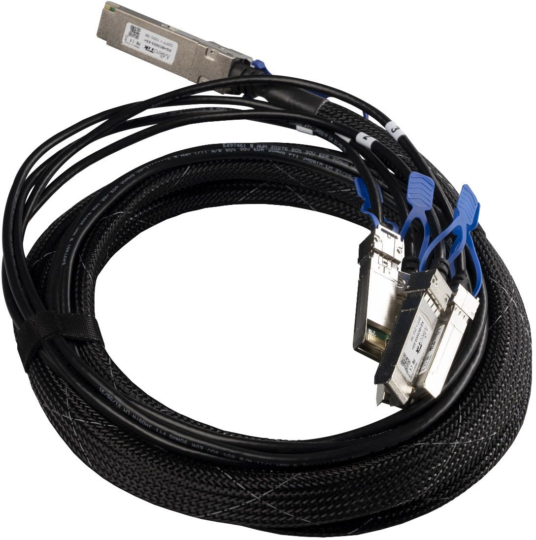 Кабель break-out 100G QSFP28 to 4 x 25G SFP28 or 40G QSFP+ to 10G SFP+, 3m XQ+BC0003-XS+