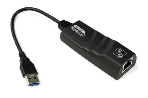 Перехідник USB 3.0 Type-A --> Ethernet RJ45 1000Mb Realtek RTL чорний