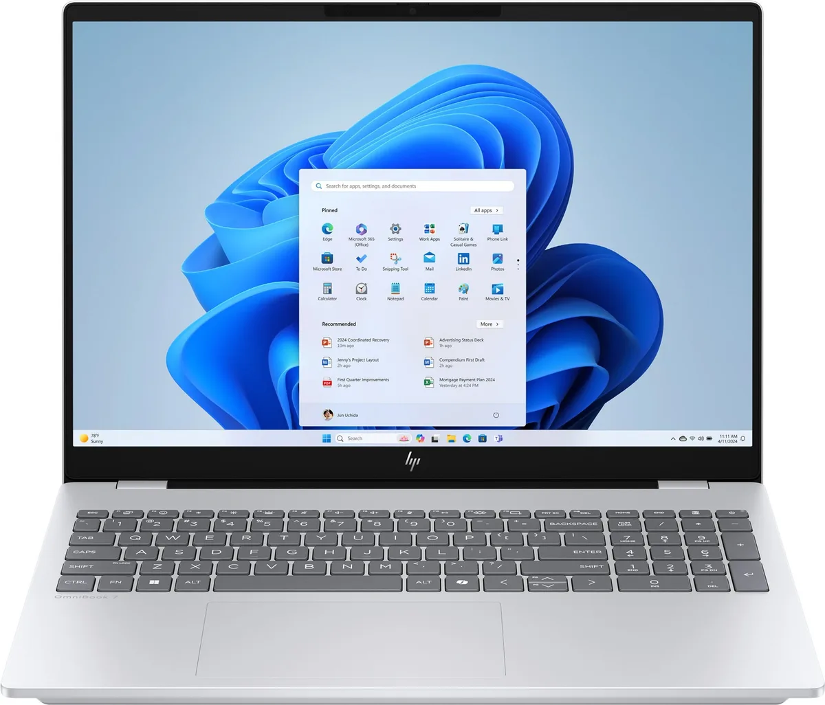 HP OmniBook 7 16-bh0008ua 16" 2K IPS, 300n/U5-325 (4.5)/16Gb/SSD512Gb/Intel Gr/Підс/Win11H