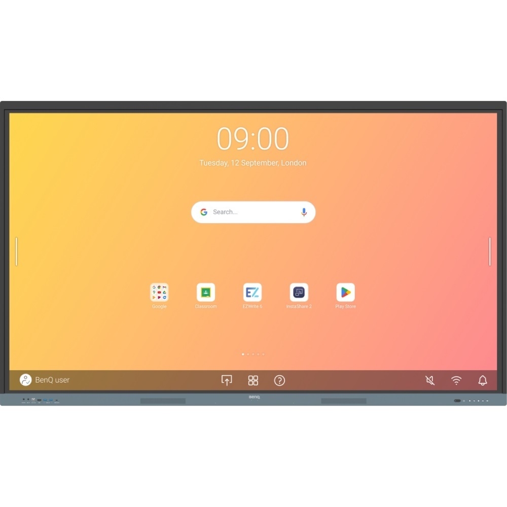 Інтерактивна панель 86" BenQ RE8604A, IPS, UHD, 8Гб/ 32Гб, колонки, кріплення, чорна