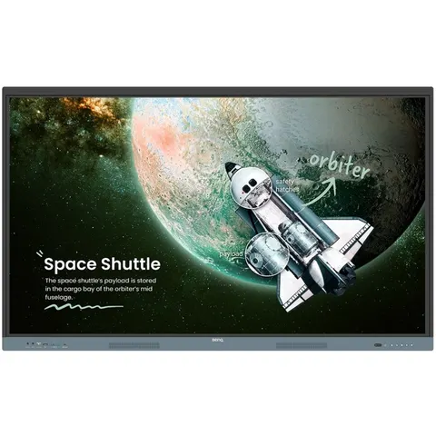 Інтерактивна панель 86" BenQ RE8604, IPS, UHD, 8Гб/ 128Гб, колонки, кріплення, чорна