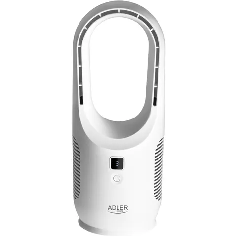 Вентилятор AdlerAD 7343 настільний/ безлопатевий/ акумуляторний/ 5Вт/  Li-ion 2200mAh/ USB-C/ білий