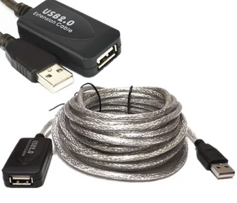 Кабель продовжувач USB 2.0 AM-AF,15.0 м, активний, OEM