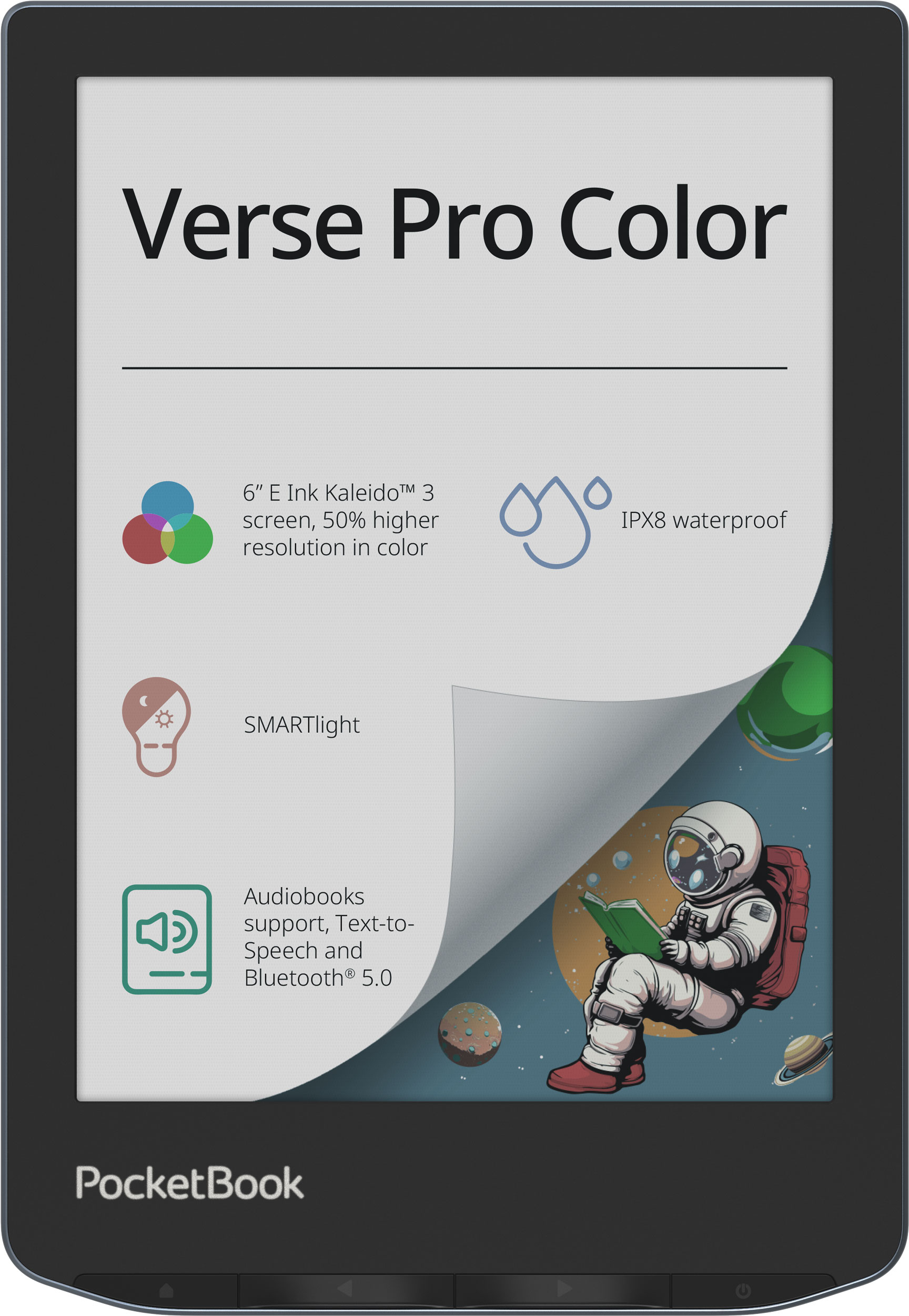 Електронна книжка PocketBook Verse Pro Color (PB634K3) Stormy Sea