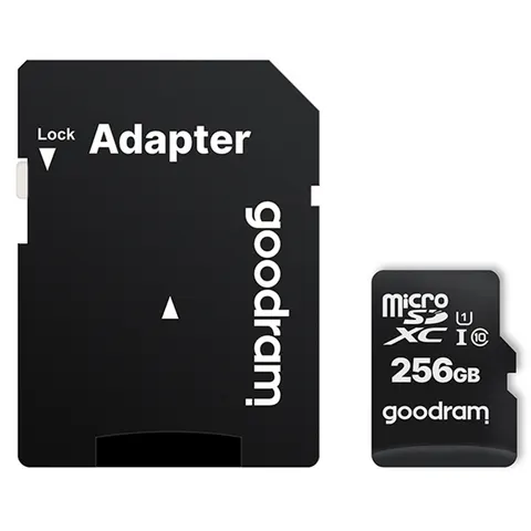 Memory card microSDXC 256Gb GoodRAM class 10 UHS I U1, Retail + adapter