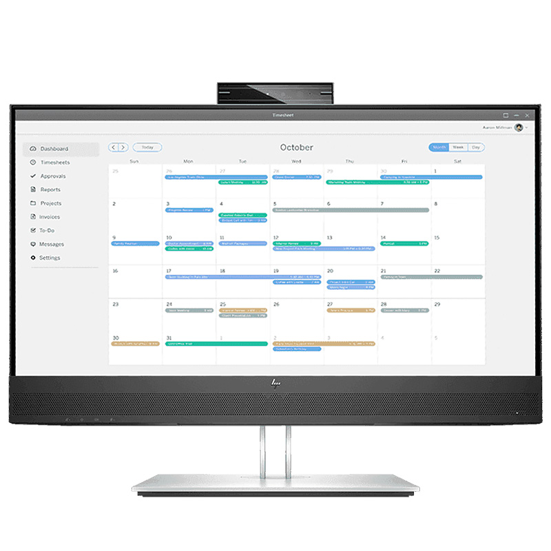 TFT 23.8" HP E24mv G4, IPS, VGA, HDMI, DP, USB, Cam, HAS, Pivot, колонки, сріблястий