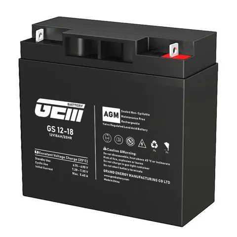 Акумуляторна батарея GEM Battery 12V-18Ah, AGM, L1/T1, (GS 12-18)