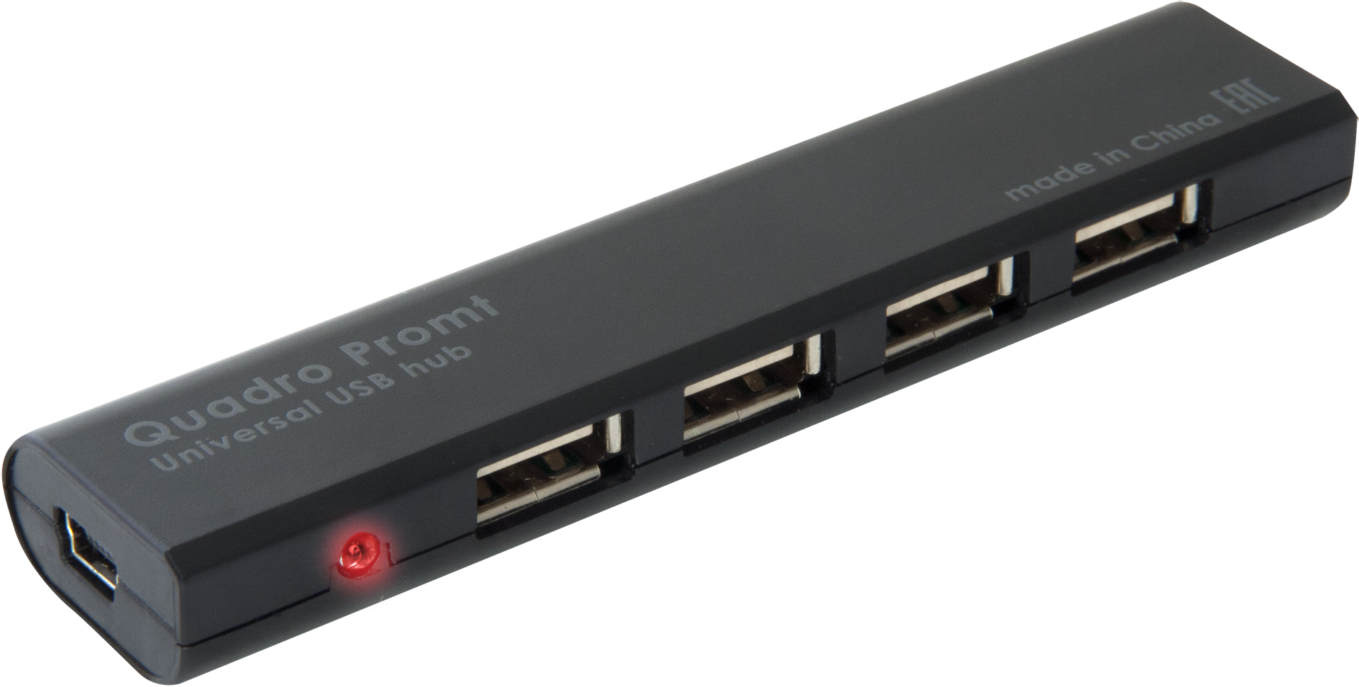 Хаб USB 2.0 -> 4xUSB 2.0 Black Defender