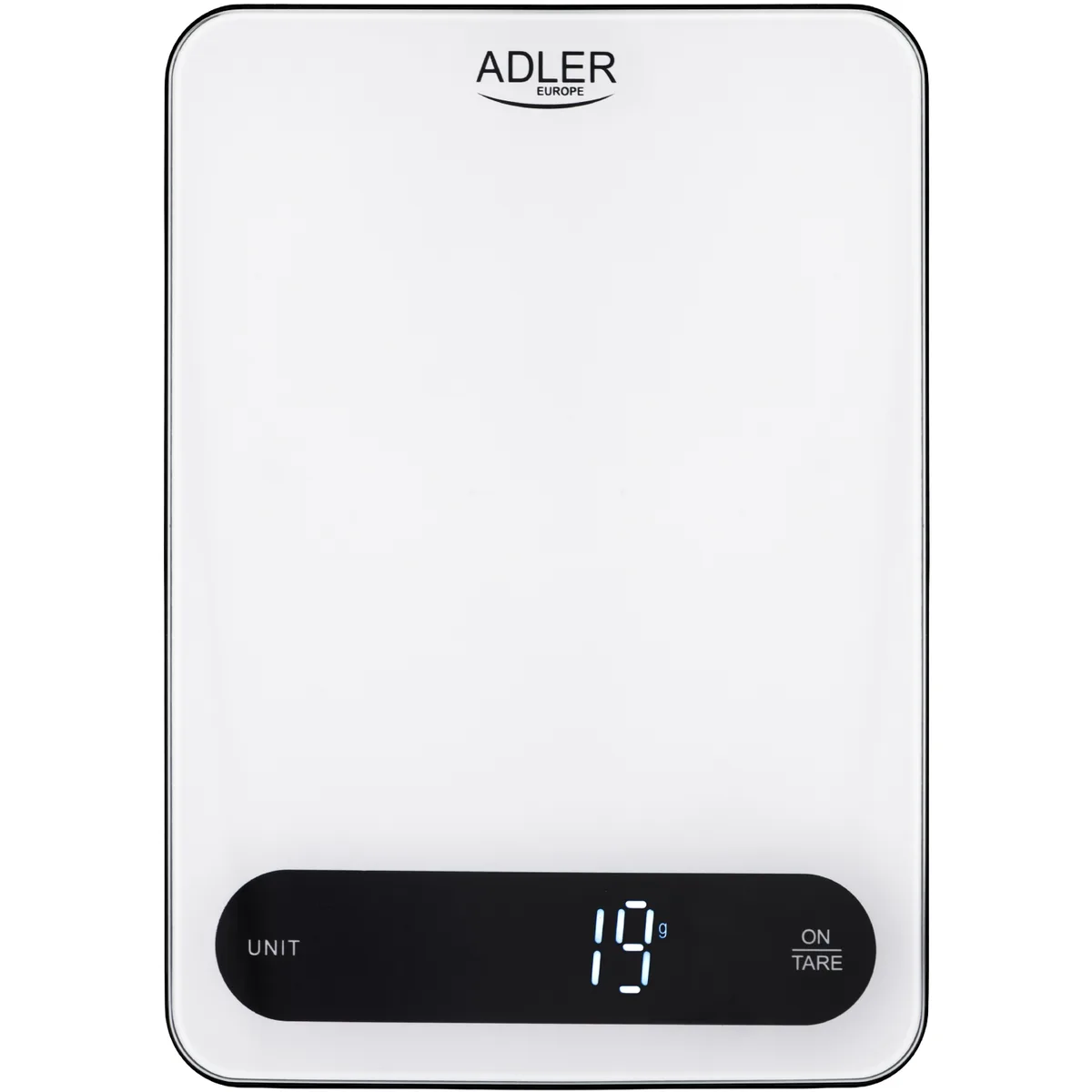 Ваги кухонні Adler AD 3177 white black електронні/ 10кг/ г; мл, унція/ USB type C/ автовимкнення