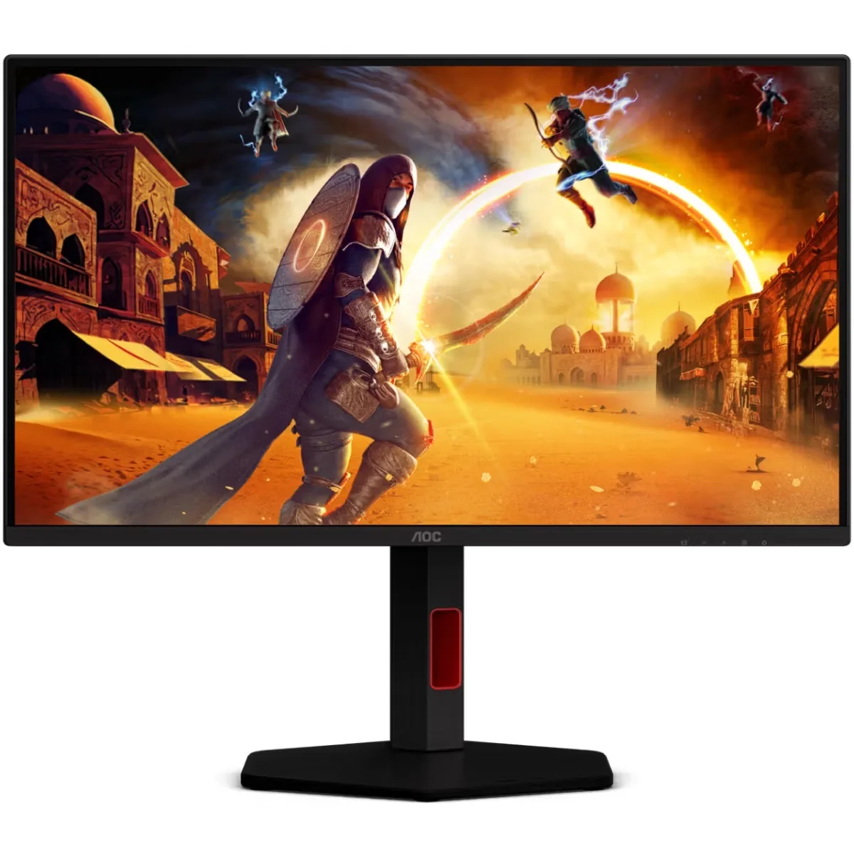 TFT 24.5" AOC 25G4KUR, Fast IPS, 420Гц, 2xHDMI, DP, USB-hub HAS, Pivot, чорно-червоний