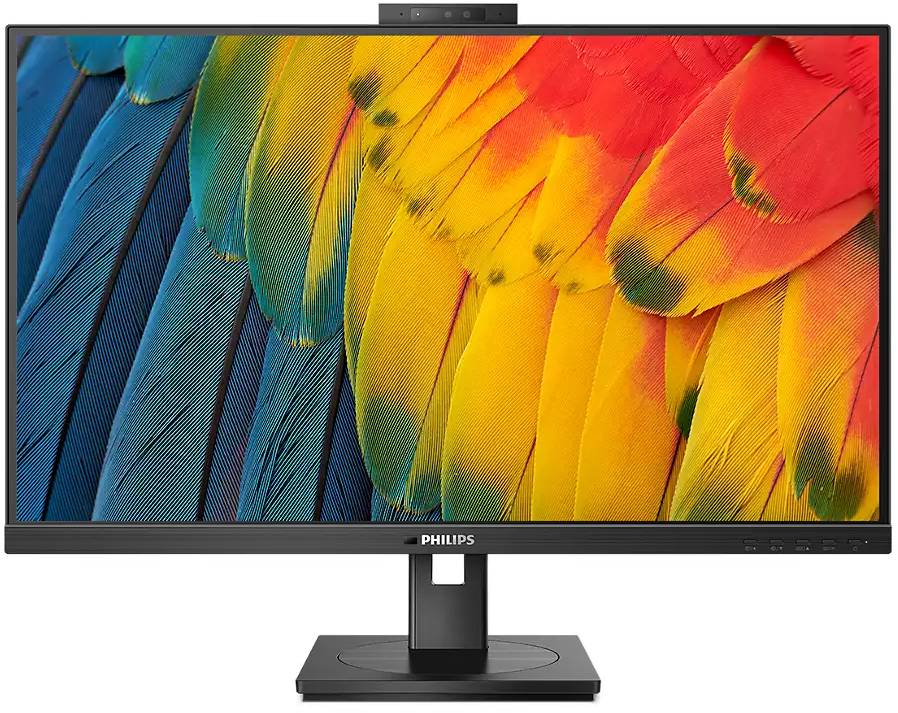TFT 27" Philips 27B1U5601H, QHD, IPS, 75Гц, HDMI, DP, USB-C, RJ-45, USB-hub, cam, HAS, Pivot,