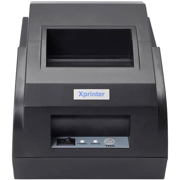 Принтер чеків Xprinter XP-58IIL (термодрук, 90 мм/с, стрічка 58 мм, USB, чорний)