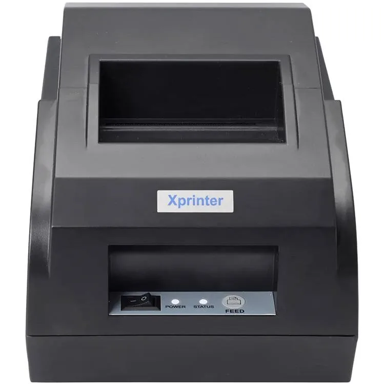 Принтер чеків Xprinter XP-58IIL (термодрук, 90 мм/с, стрічка 58 мм, USB, чорний)