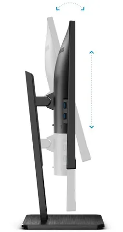 TFT 31.5" AOC U32P2, VA, UHD, DP, HDMI x 2, Pivot, HAS, колонки, чорний
