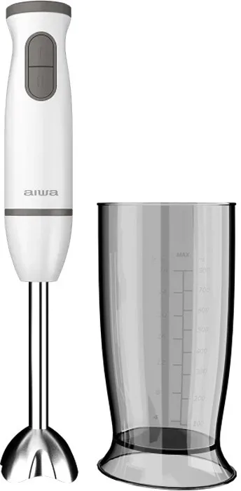 Блендер AIWA ABL-800 Kenkiri ручний/ 600Вт/ 2 швидк./ TURBO/ чаша для змішування 500мл/ білий