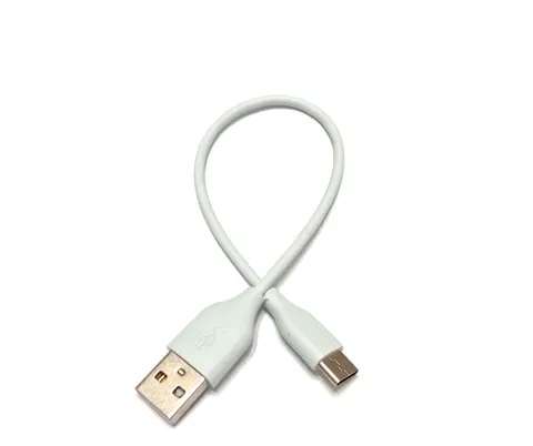 Кабель USB 2.0 AM-Type-C M, 0,2 м, 3А білий (для Power Bank )