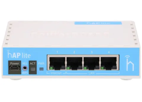 Маршрутизатор Mikrotik RB941-2ND, 650MHz and 32MB RAM (hAP lite)