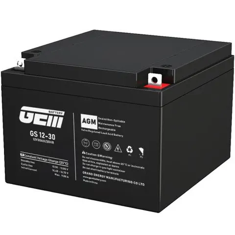 Акумуляторна батарея GEM Battery 12V-30Ah, AGM, L2/T2, (GS 12-30)