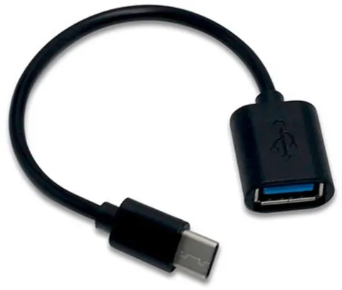 Перехідник USB 3.1 Type-C --> USB 3.0 (OTG) 0.2м. чорний OEM