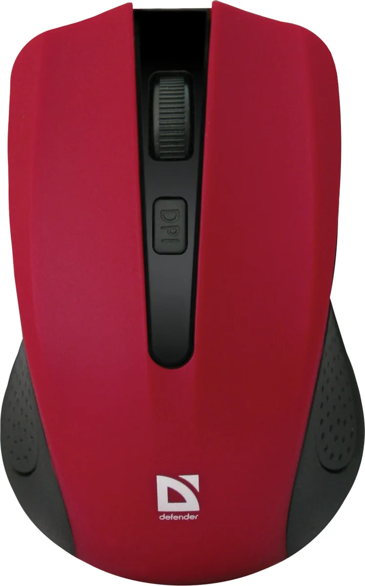 Мишка Defender Accura MM-935 бездротова, 4 кн. до 1600 dpi, червона
