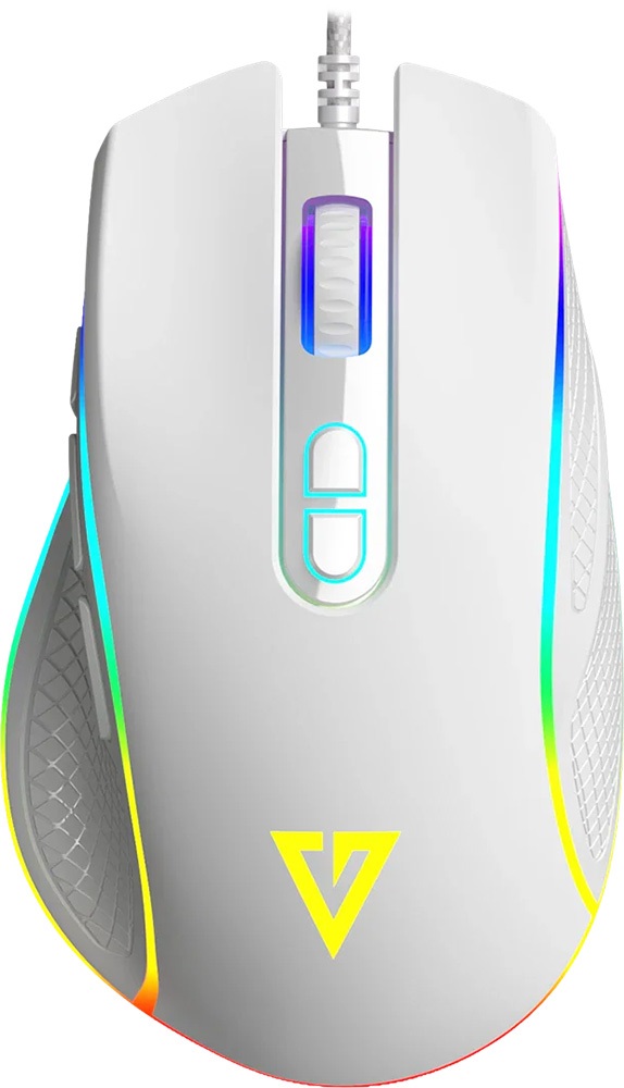 Мишка Modecom Veles Volcano, ігрова, 12800dpi., 8кн.,RGB, біла