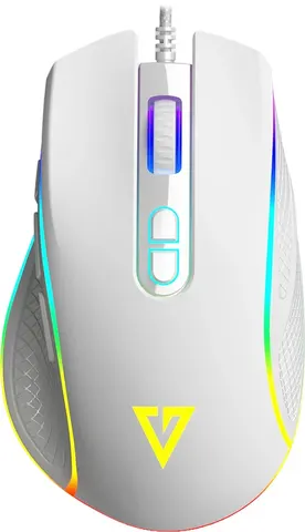 Мишка  Modecom Veles Volcano, ігрова, 12800dpi., 8кн.,RGB, біла