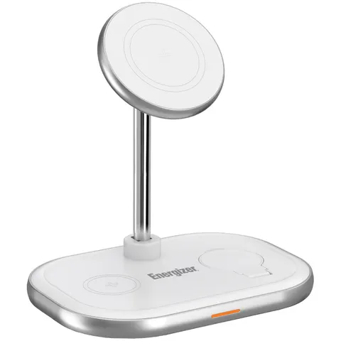 Зарядний пристрій Wireless 15W 3-in-1 Fast Charger white Energizer