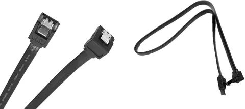 Кабель SATA 3.0 7pin, F/F, 0.4 м, L-конектор, Black