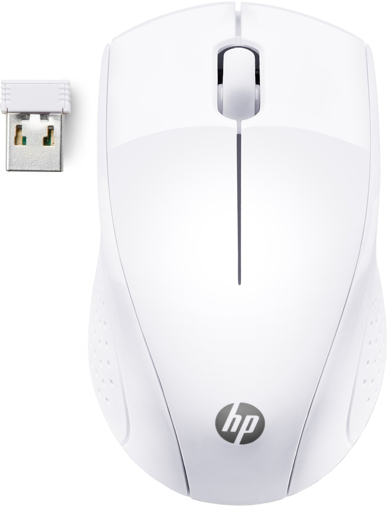 Мишка бездротова HP 220, 3 кн., 1600 dpi, сніжно біла