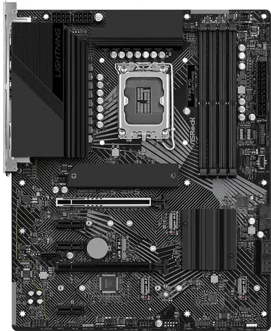 AsRock Z790 PG LIGHTNING (1700/Z790, 4*DDR5, 2*PCIex16, HDMI/eDP, 4xSATA, 4xM.2, 2.5Glan, 7.1ch, ATX