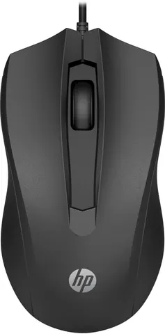Мишка дротова HP 100 USB, чорна