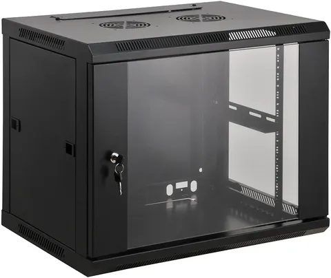 Шафа настінна 19", 9Ux570x450, (Ш*Г), розібрана, чорна